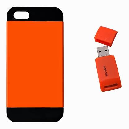 Easy2Sync Apple iPhone 5S ( orange-5S-CardReader ) Accessory Combo