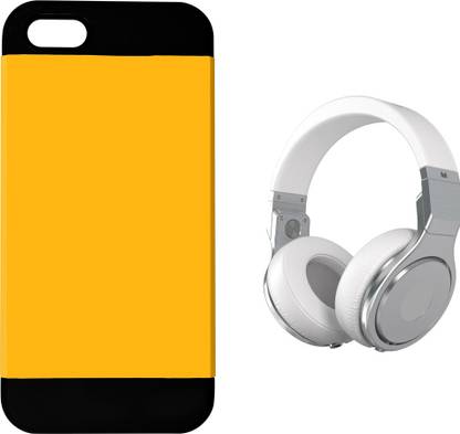 Easy2Sync Apple iPhone 5C ( yellow-5C-HeadPhone ) Accessory Combo