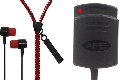 APE Charger and Zipper Handsfreefor Karbonn K-Phone 1 Accessory Combo