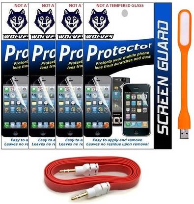 Wolves Screen Protector Accessory Combo for LeEco LeTv Le 1s Eco