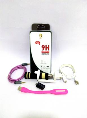 Golden Globe Screen Protector Accessory Combo for LAVA IRIS E2