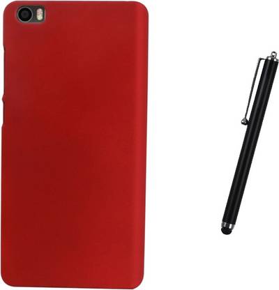 Hermit Back Cover Plus Styluss Pen For Xiaomi Mi5 -Red Accessory Combo