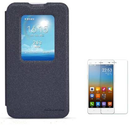 Nillkin Flip Case for LG L70 Dual D325 and Tempered Glass Accessory Combo