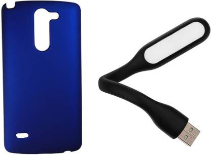 Toppings Hard Case Cover With USB LED Light For LG G3 Stylus D690 Accessory Combo
