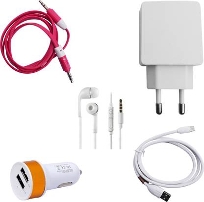 Zebron Wall Charger Accessory Combo for Lenovo K4 Note