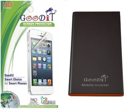 GooDiT??? Clear Screen Guard With Power Bank For Samsung Galaxy Grand Max Accessory Combo