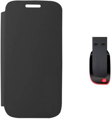 STERN & LOWE Flip Cover for Micromax Yu Yureka Ao5510 with 8GB Pendrive Accessory Combo