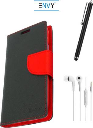 Envy Wallet Case for Motorola Moto E, Head Phone and Stylus Accessory Combo