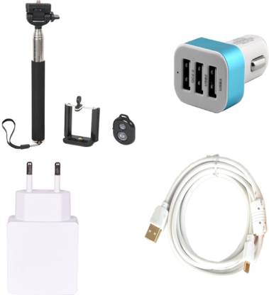 ROBMOB Selfie Stick Accessory Combo for Huawei Y6 Pro