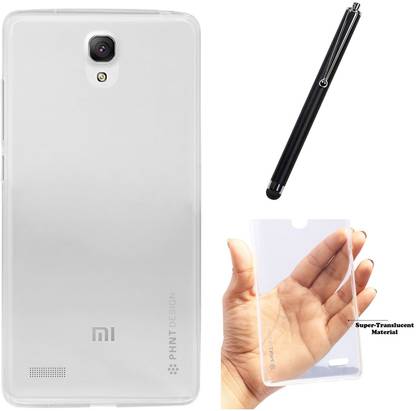 DMG Premium Scratch-Resistant Ultra Thin Clear TPU Skin Case for Xiaomi Redmi Note 5.5 (Clear), Touch Screen Stylus Accessory Combo