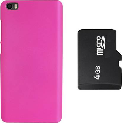 Hermit Back Cover Plus Sandisk 4Gb Memory Card For Xiaomi Mi5 -Pink Accessory Combo