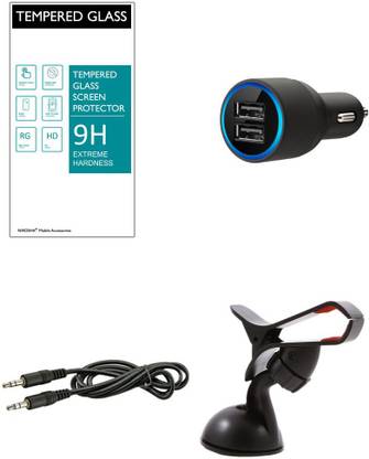 NIROSHA Coolpad Note 3 Car Kit Combo -CN3-TG-CC-MH-AC Accessory Combo