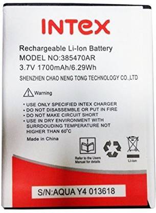 Intex Mobile Battery For  Aqua Y4
