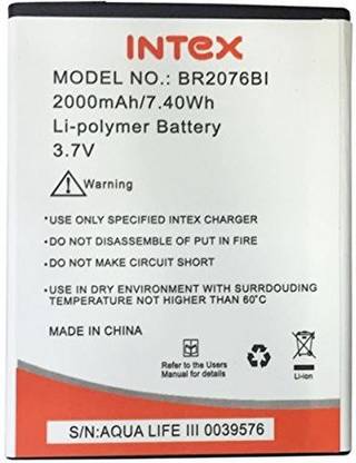 Intex Mobile Battery For  Aqua Sense 5.0