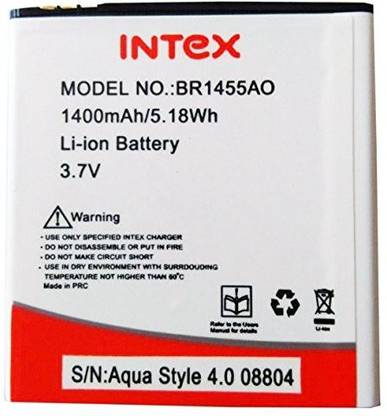 Intex Mobile Battery For  Aqua Style 4.0