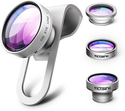 VicTsing 180 Degree 3-in-1 Clip-On Mobile Phone Lens