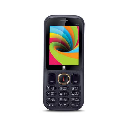 iball 2.4 Neon Dual Sim - Black and Lemon