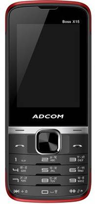 ADCOM X15 (Boss) Dual Sim Mobile-Black & Red