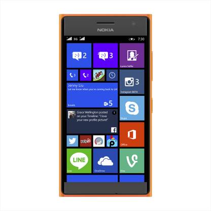 Nokia Lumia 730 (Bright Orange, 8 GB)