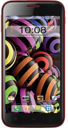 Intex Aqua Curve (Red, 4 GB)