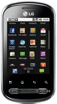 LG Optimus Me (Titanium Black, 155 MB)