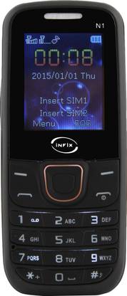 Infix Infix N1 Dual Sim Multimedia with Auto Call Record-Black