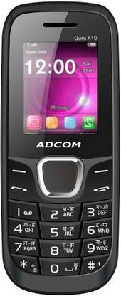 ADCOM X10 (Guru) Dual Sim Mobile- Black