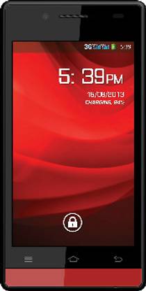 SPICE Stellar Glamor Mi-436 (Black and Red, 4 GB)
