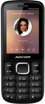 ADCOM X18 (DIAMOND) Dual Sim Mobile- Black & Blue