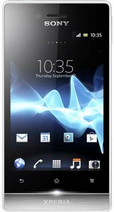 SONY Xperia Miro (White with Silver Strip, 4 GB)