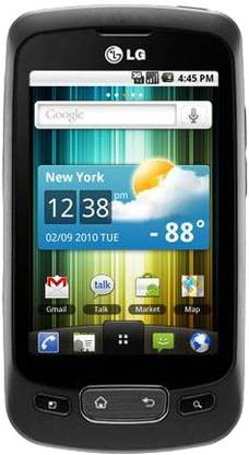 LG Optimus One P500 (Black, 170 MB)