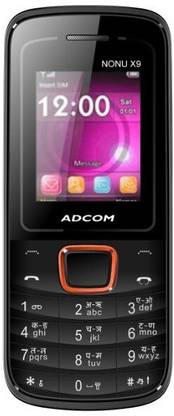 ADCOM X9 (Nonu) Dual Sim Mobile- Black & Orange