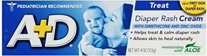 AD A+D Diaper Rash Cream, Dimethicone Zinc Oxide Cream