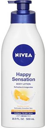 NIVEA Happy Sensation Body Lotion 16.9 Fluid Ounce