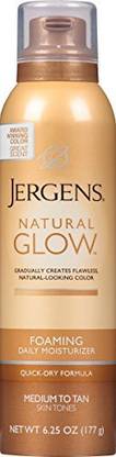 JERGENS Natural Glow Foaming Daily Moisturizer Med - Tan