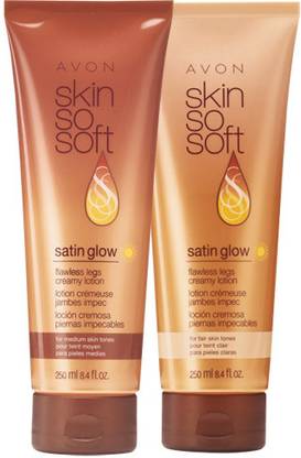 AVON Skin So Soft Satin Glow Flawless Legs Cream Lotion