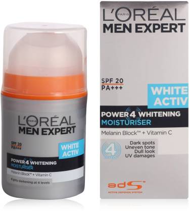 L'Oréal Paris Men Expert White ActivPower4 Whitening Moisturising SPF 20PA+++
