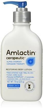 AmLactin Alpha-Hydroxy Therapy Cerapeutic Restoring Body Lotion for Arms Legs Best Dermatologist Moisturizer for Dry Skin