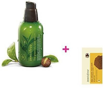 innisfree The Green Tea Seed Serum 100% Organic Ingredient (including A Sample)