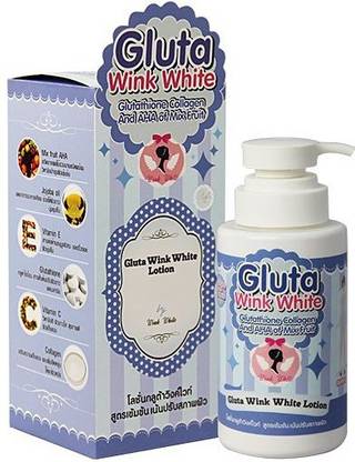 WINK WHITE Gluta Lotion With Glutathipone, Collagen And AHA of Mix Fruit