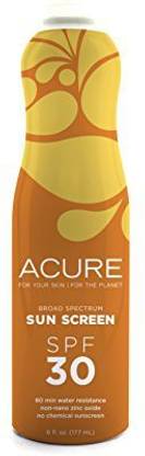 Acure Sunscreen SPF 30, 6 Ounce