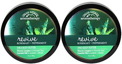 Village Naturals Aromatherapy Revive (rosemary And Peppermint Shea Body Butter 2 Pack