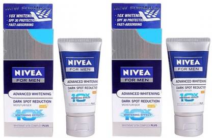 NIVEA For Men Advanced Whitening DSR Moisturizer SPF 30 (Pack of 2)