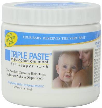 Triple Paste Medicated Ointment for Diaper Rash, 16-Ounce