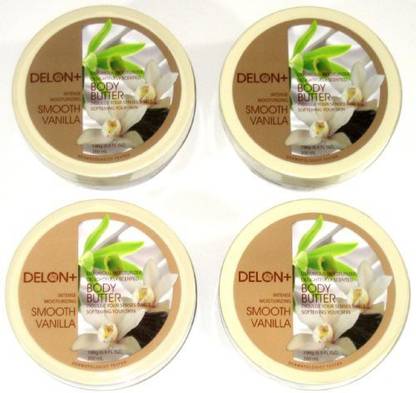 Delon+ DELON Intense Moisturizing Smooth Vanilla Body Butter (4-Pack)