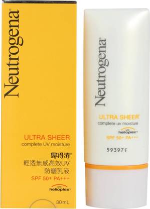 NEUTROGENA Ultra Sheer Complete UV Moisture SPF 50+ PA+++