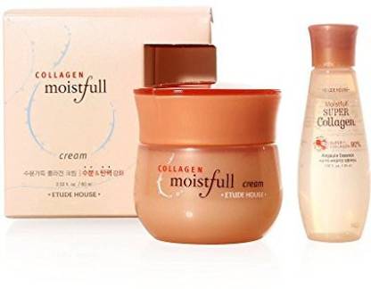 Etude House Moistfull Collagen Cream Special Set (Cream /60Ml + Ampoule Essence 0.68 /20Ml)
