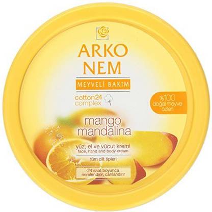 Arko Nem Mango And Mandarin Cream Face Hand And Body Cream