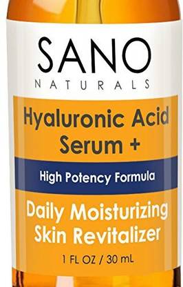 Sano Naturals Hyaluronic Acid Serum for Skin.