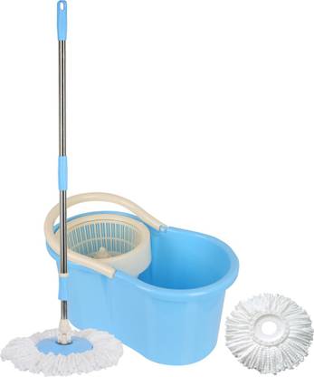 Jubilant Lifestyle BLUEPlasticMopBucket Mop Set